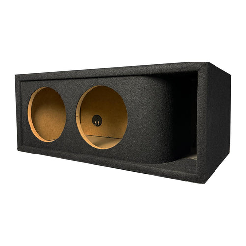 Atrend Dual 10" Kerf-Vented Woofer Enclosure - Black Carpet Covering