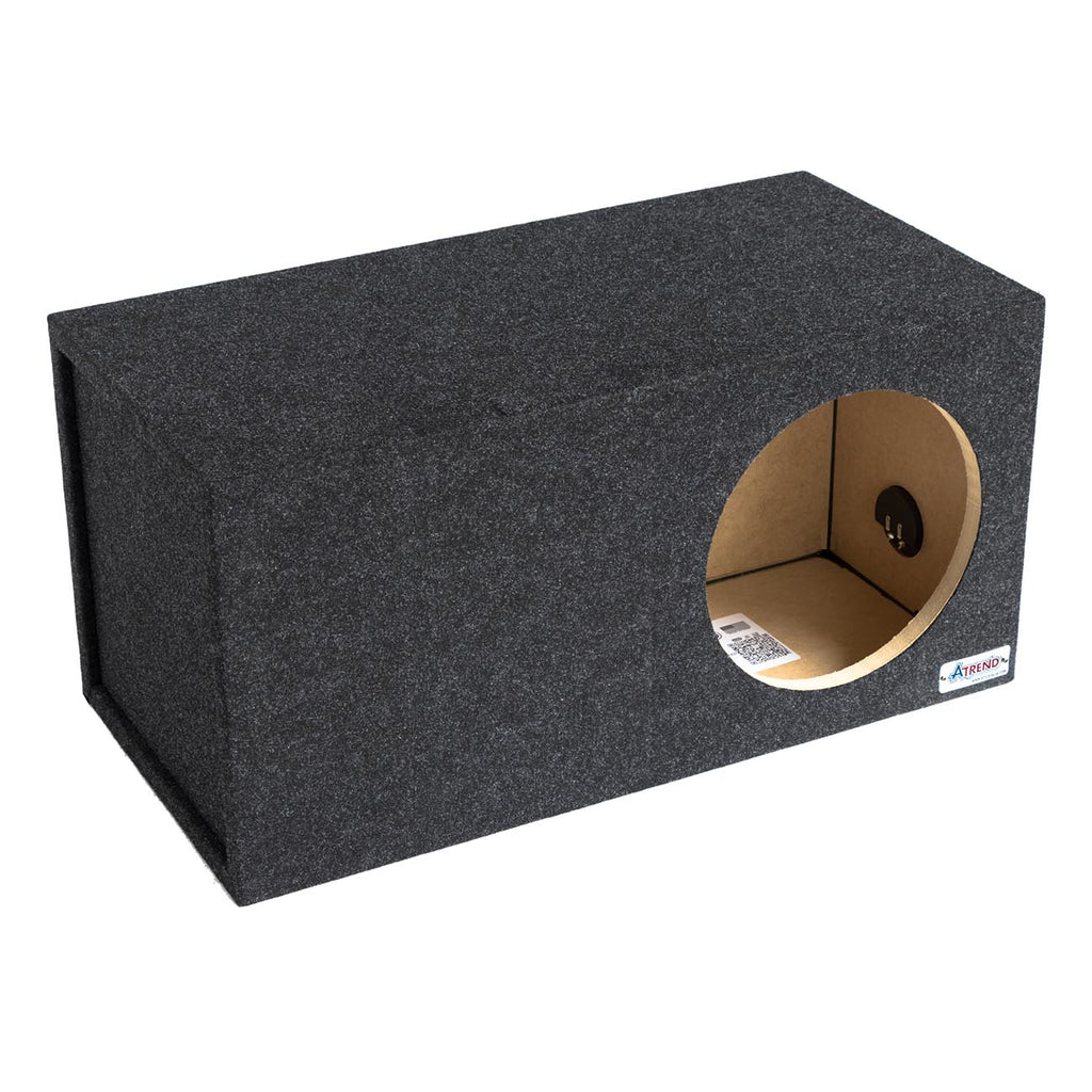 Atrend Single 12" Vented High SPL Woofer Enclosure - Charcoal Carpet Covering