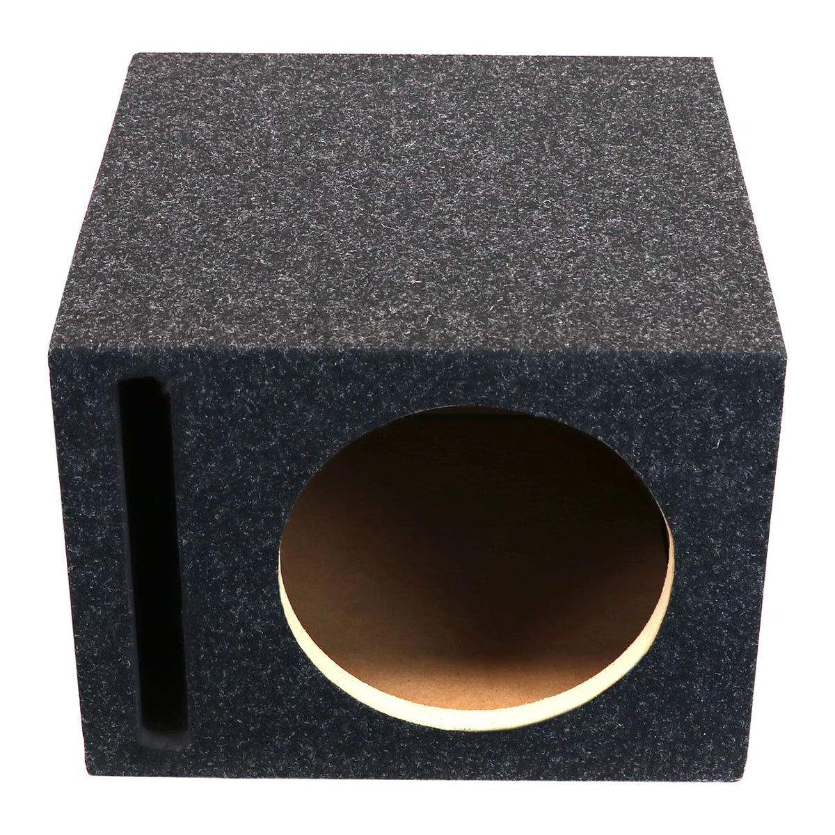 Atrend Single 12" Vented Woofer Enclosure - Charcoal Carpet Covering