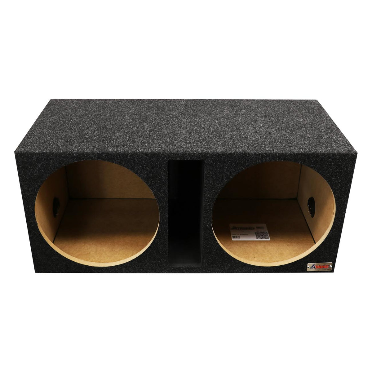 Atrend Dual 15" Vented Woofer Enclosure - Charcoal Carpet Covering