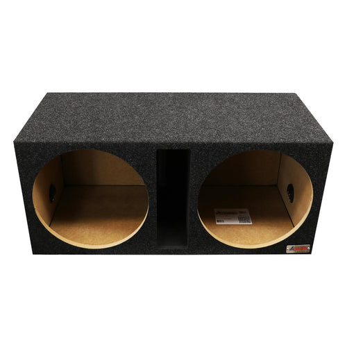 Atrend Dual 15" Vented Woofer Enclosure - Charcoal Carpet Covering