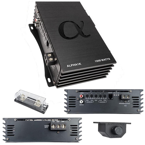 Alphasonik Alpha Series Full Range Monoblock Amplifier, 1000W RMS
