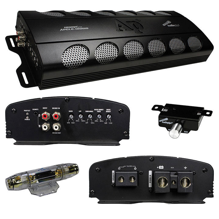 Audiopipe Monoblock Amplifier, 1800 Watts