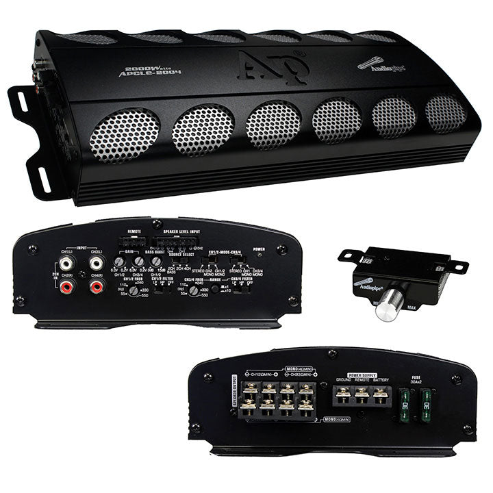 Audiopipe 4 Channel Amplifier, 2000 Watts