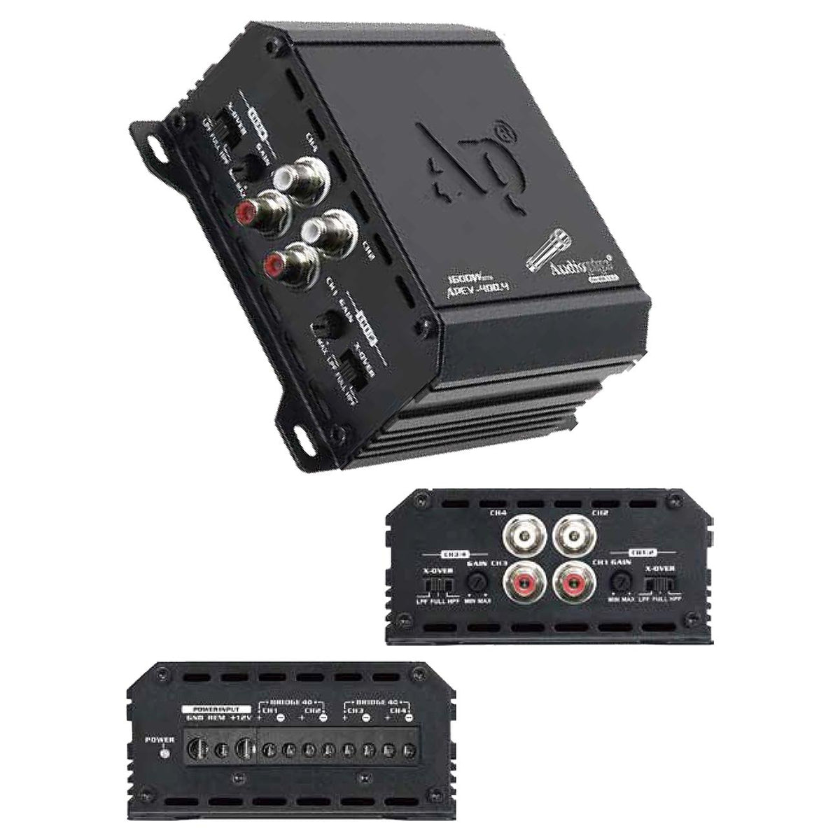 Audiopipe Compact 4 Channel Amplifier, 400W Max