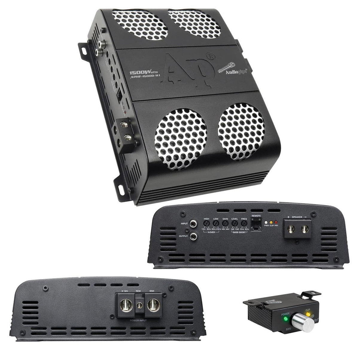 Audiopipe Full Range Class D Monoblock Amplifier, 1500W Max