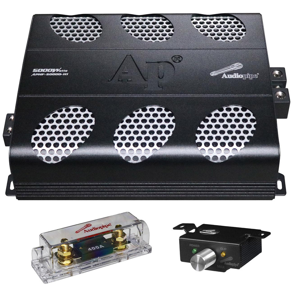Audiopipe Full Range Class D Monoblock Amplifier, 5000 Watts
