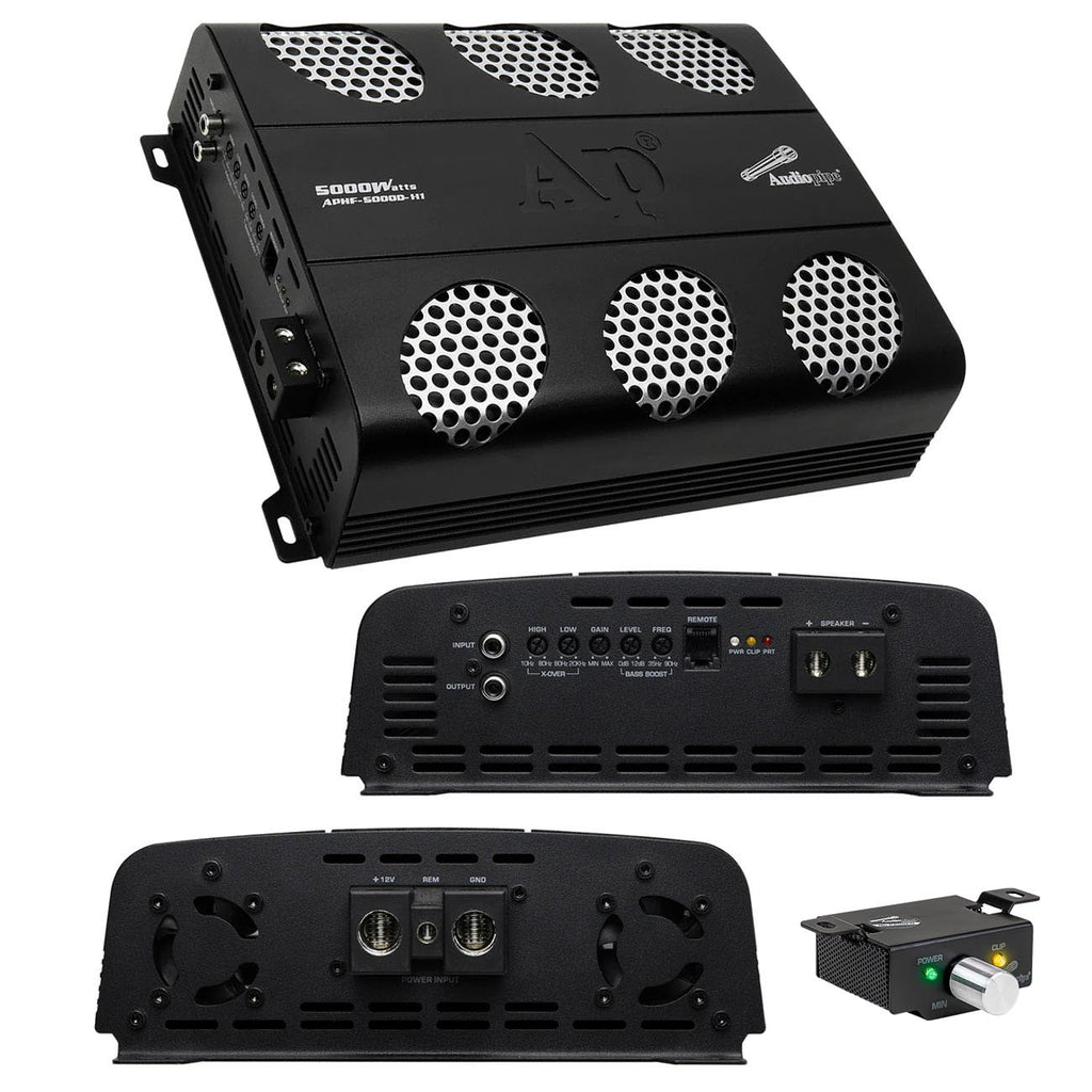 Audiopipe Full Range Class D Monoblock Amplifier, 5000 Watts