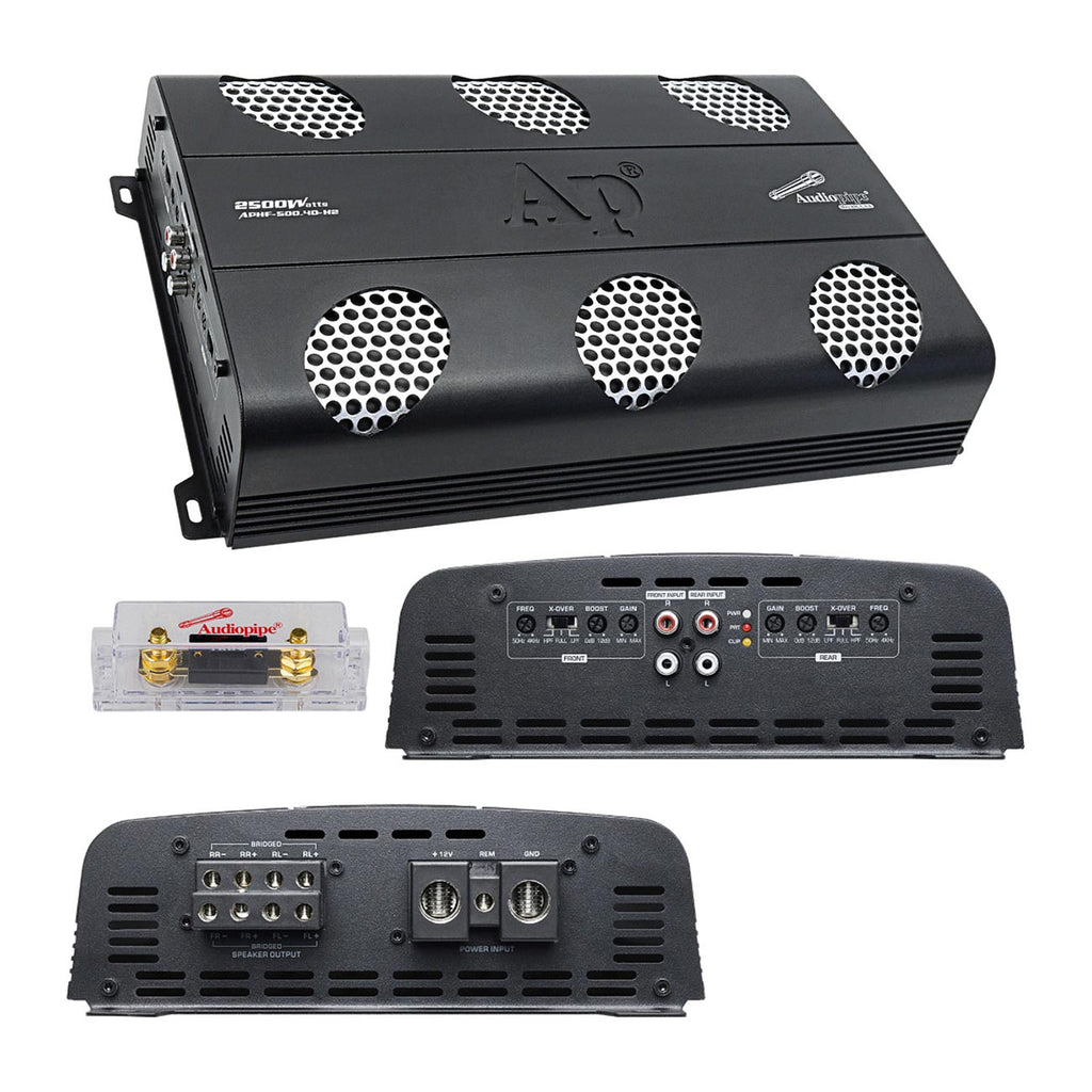 Audiopipe 4 Channel Class-D Amplifier, 2000W RMS