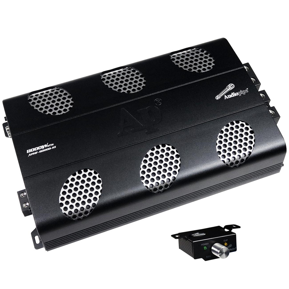 Audiopipe Full Range Class D Monoblock Amplifier, 8000 Watts