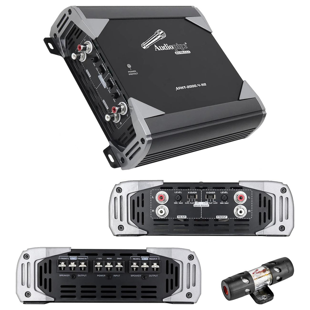 Audiopipe Full Range 4 Channel Transistor Amplifier, 3000W Max