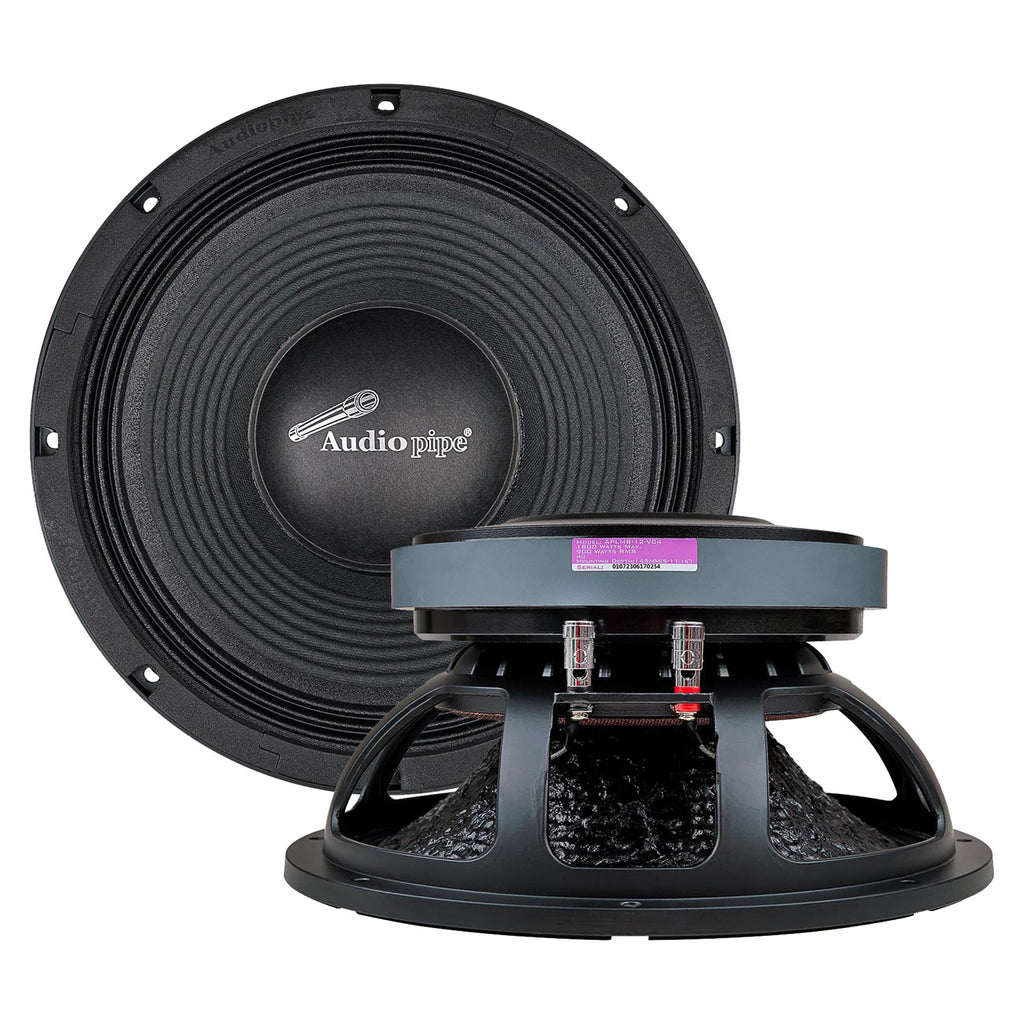 Audiopipe 12" Low Mid Frequency Speaker, 900W RMS/1800W Max, 4 Ohm
