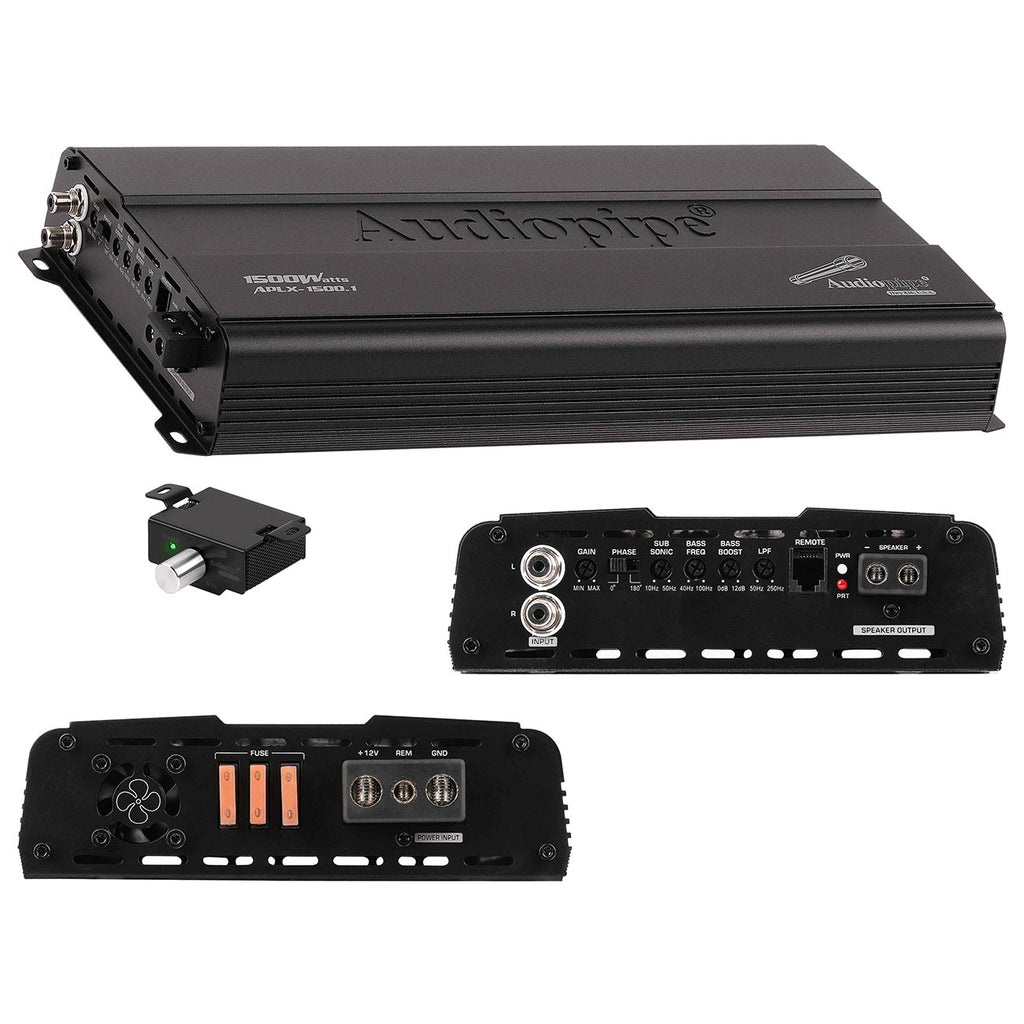 Audiopipe Mini Monoblock Amplifier, 1500W MAX
