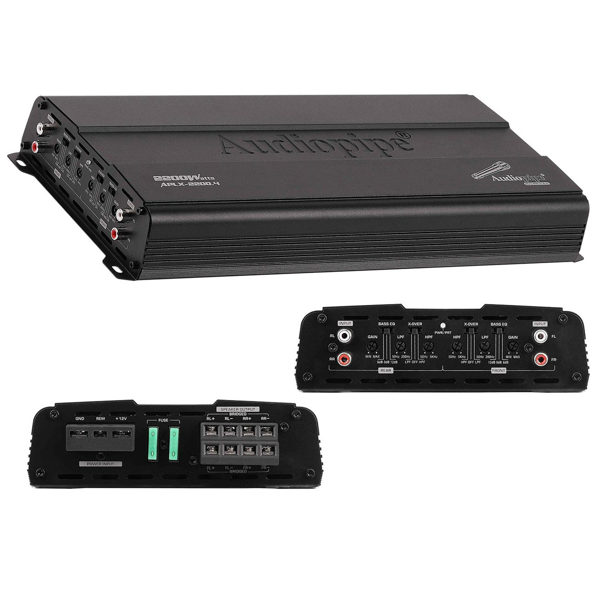 Audiopipe 4 Channel Amplifier, 2200 Watts Max