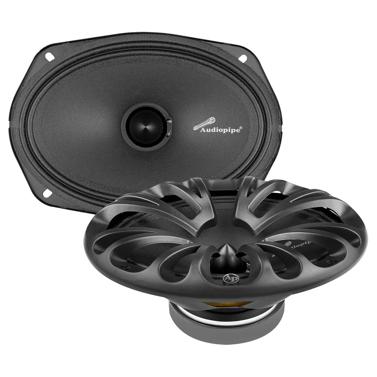Audiopipe 6×9" Low Mid Frequency Speaker, 125W RMS/250W Max, 8 Ohm (Pair)