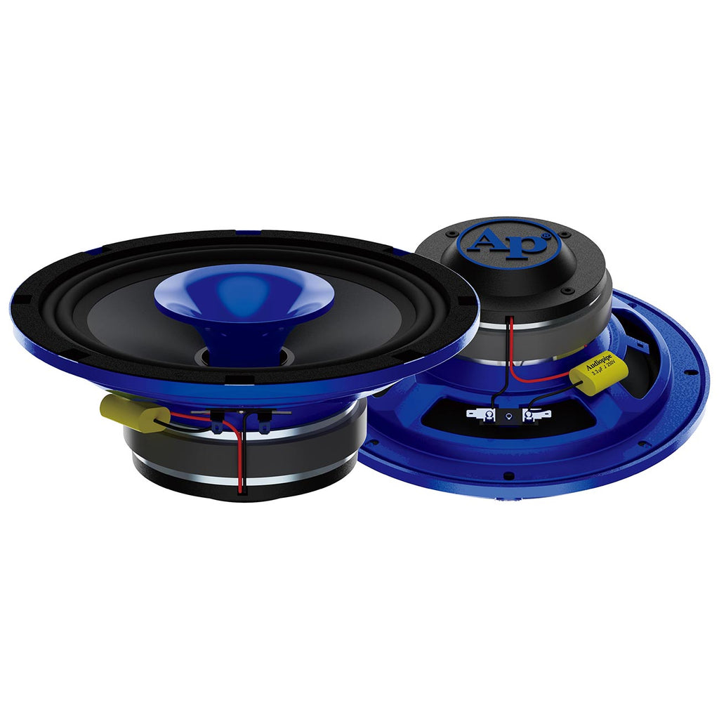 Audiopipe 8" 2-Way Compression Horn Mid-Range Loudspeaker, 200W RMS/400W Max - Blue Eye Candy