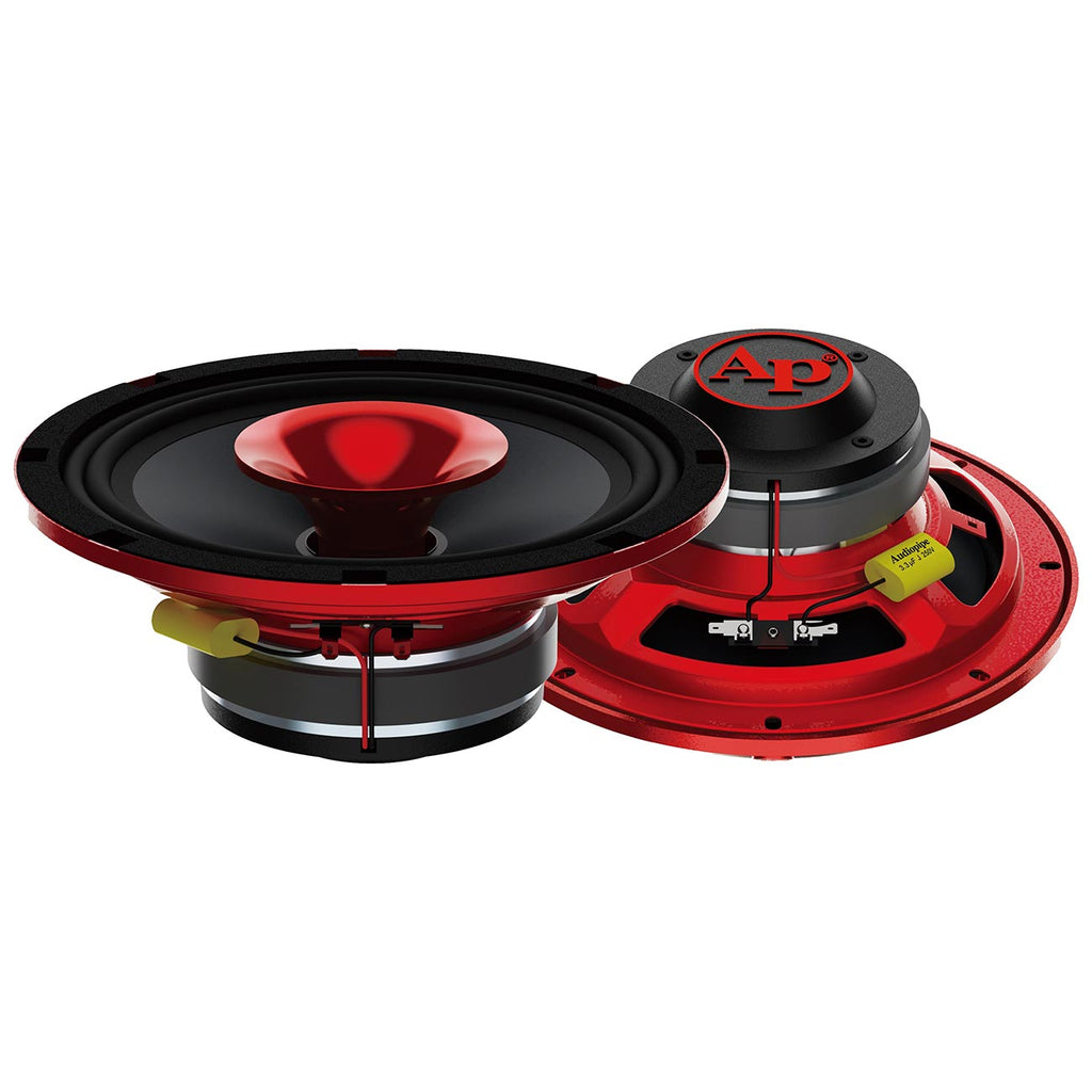 Audiopipe 8" 2-Way Compression Horn Mid-Range Loudspeaker, 200W RMS/400W Max - Red Eye Candy