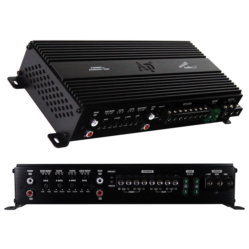 Audiopipe Micro Class-D 4 Channel Amplifier, 1300 Watts