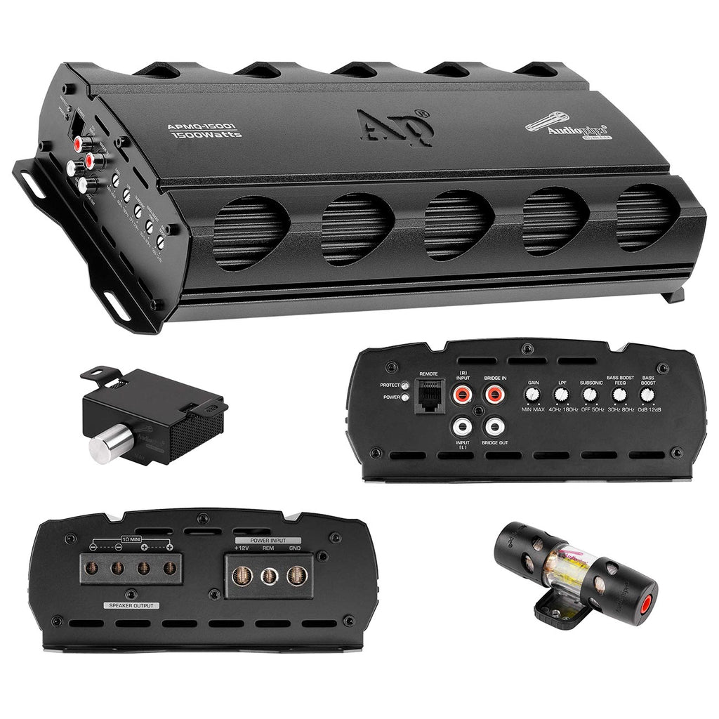 Audiopipe Mini Monoblock Amplifier, 1500W RMS