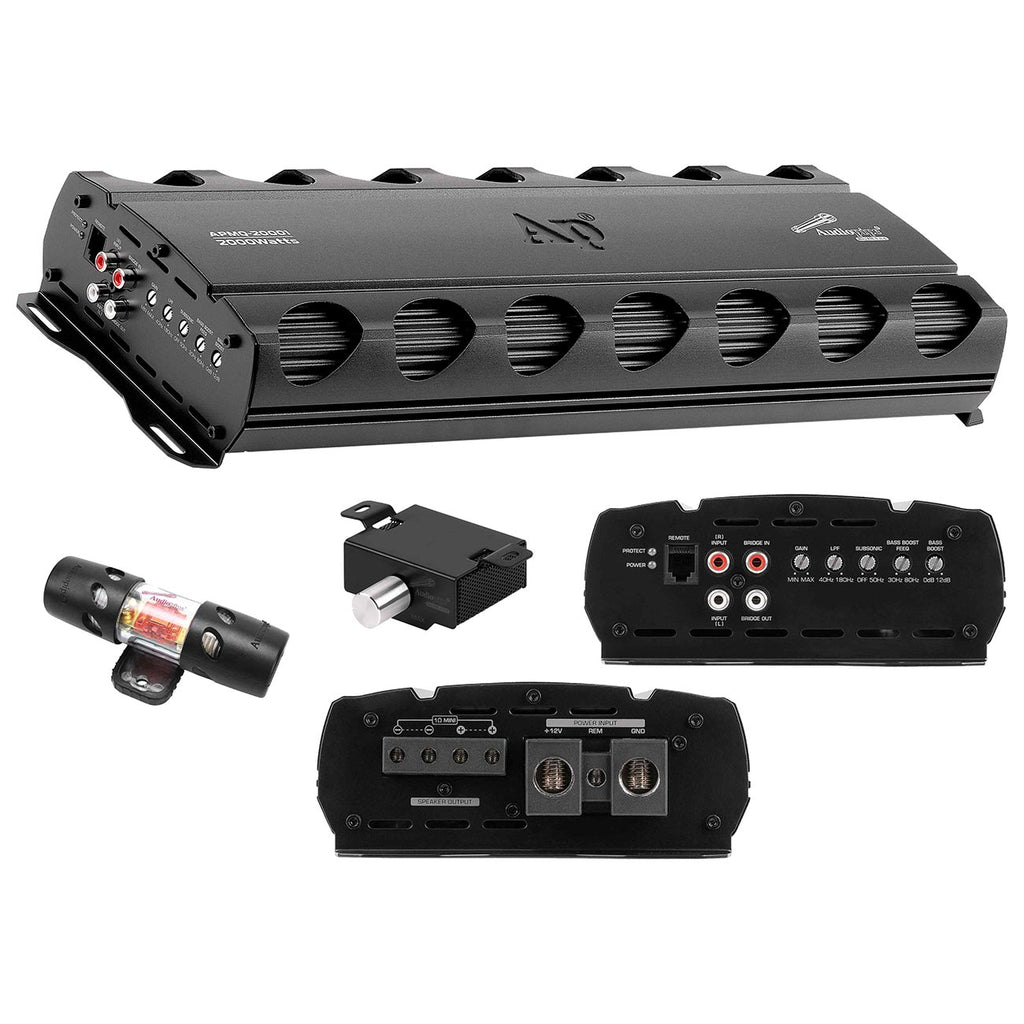 Audiopipe Mini Monoblock Amplifier, 2000W RMS