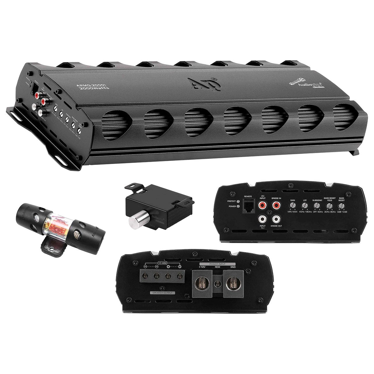 Audiopipe Mini Monoblock Amplifier, 2000W RMS