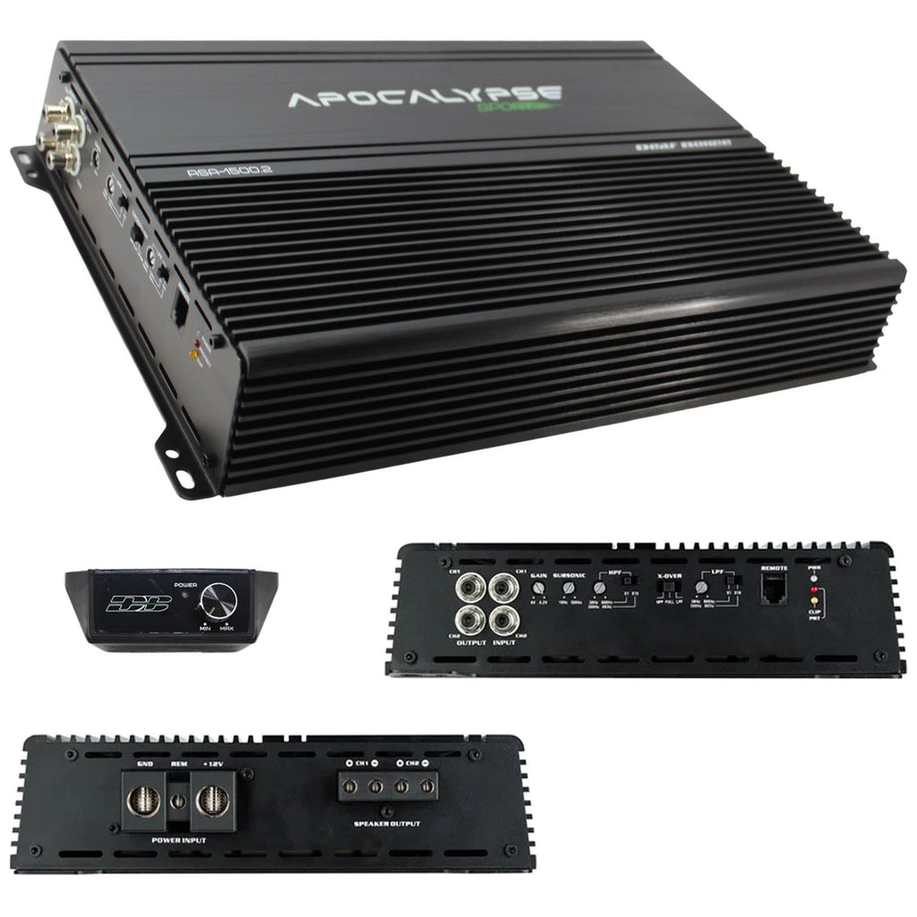Deaf Bonce 2-Channel Amplifier, 1500 Watts