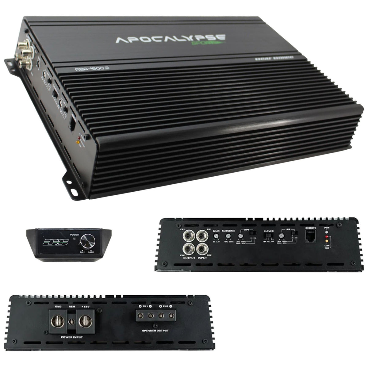 Deaf Bonce 2-Channel Amplifier, 1500 Watts
