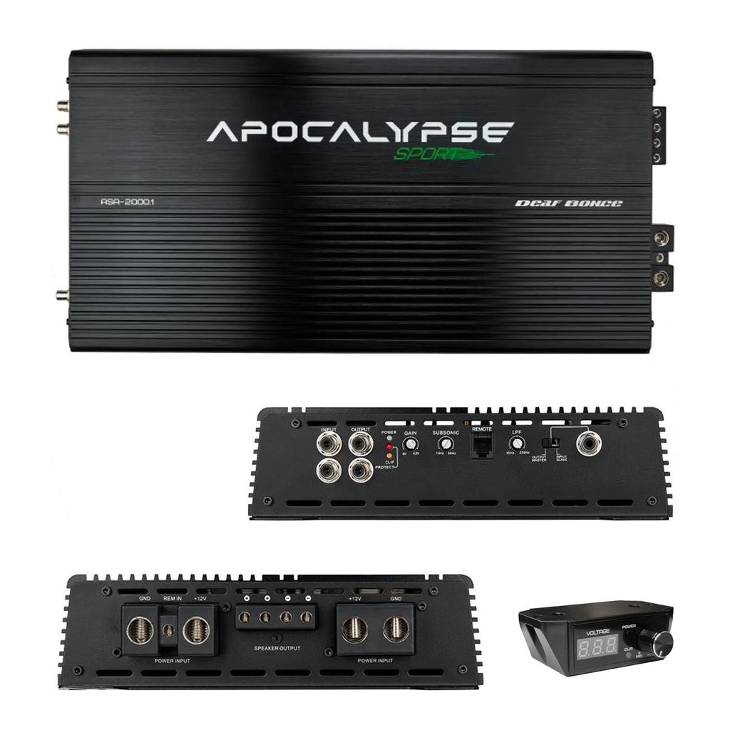 Deaf Bonce Apocalypse Monoblock Amplifier, 2000W RMS