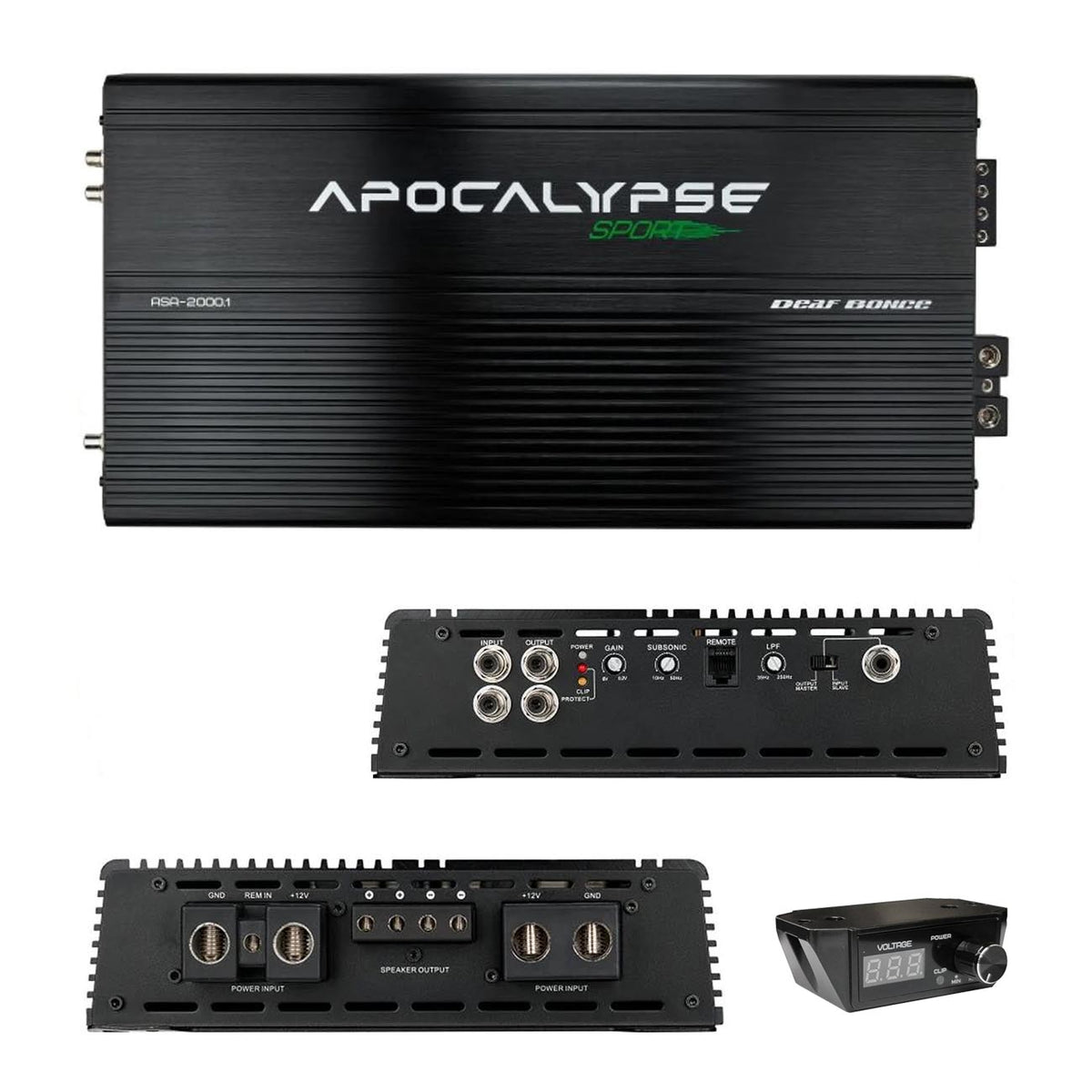 Deaf Bonce Apocalypse Monoblock Amplifier, 2000W RMS