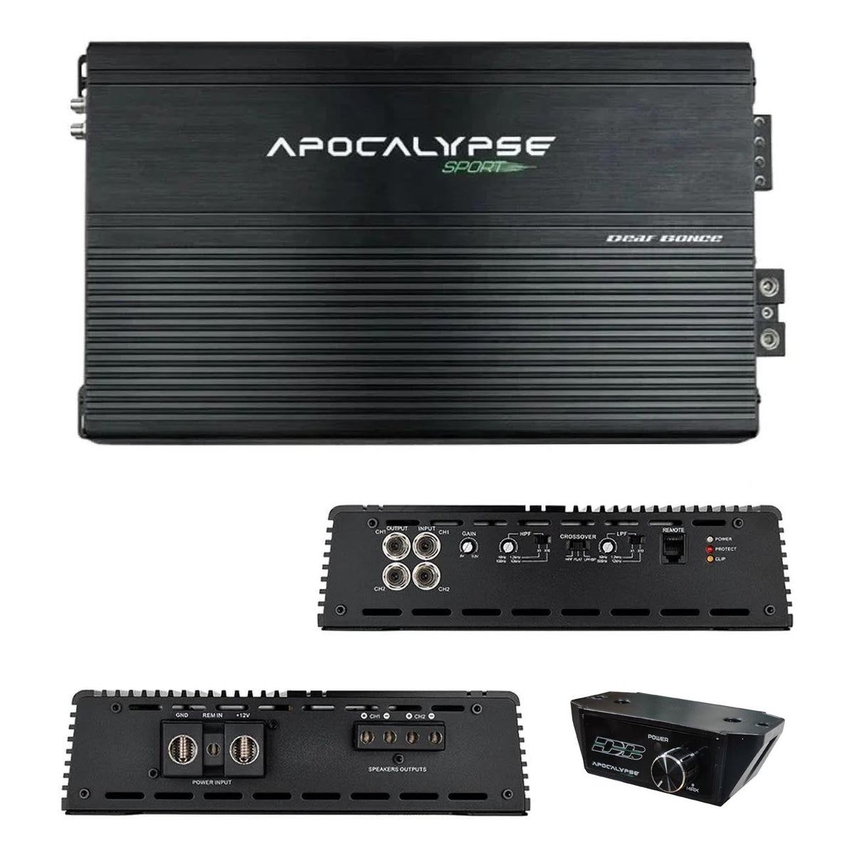 Deaf Bonce Apocalypse 2 Channel Amplifier, 2500W RMS
