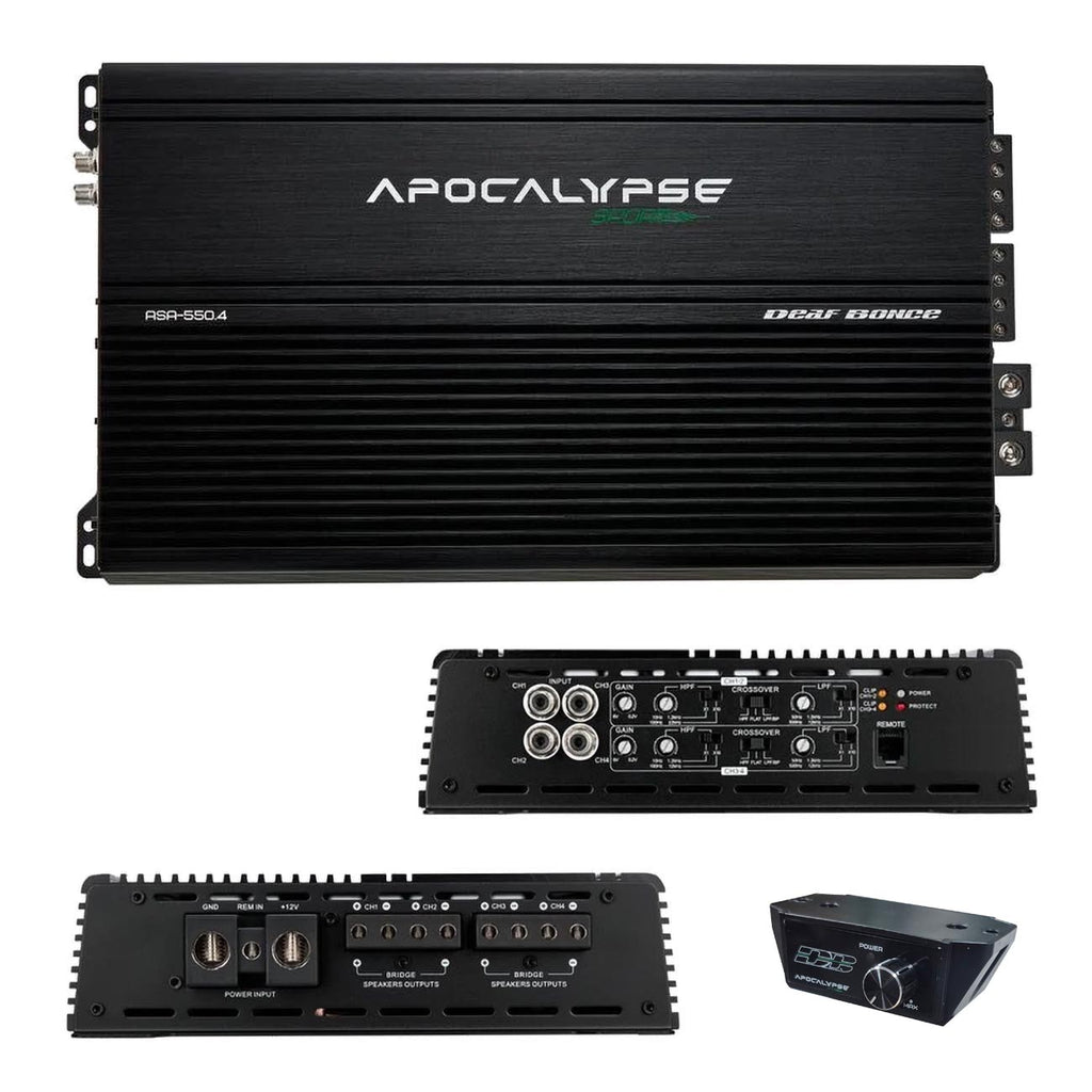 Deaf Bonce Apocalypse 4 Channel Amplifier, 550W RMS