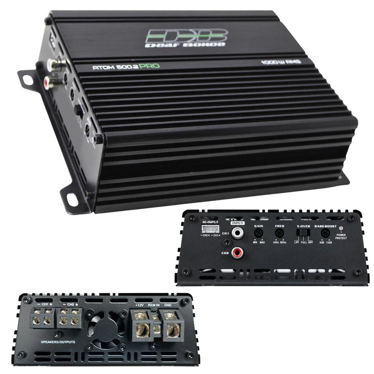 Deaf Bonce 2 Channel Amplifier, 500 Watts