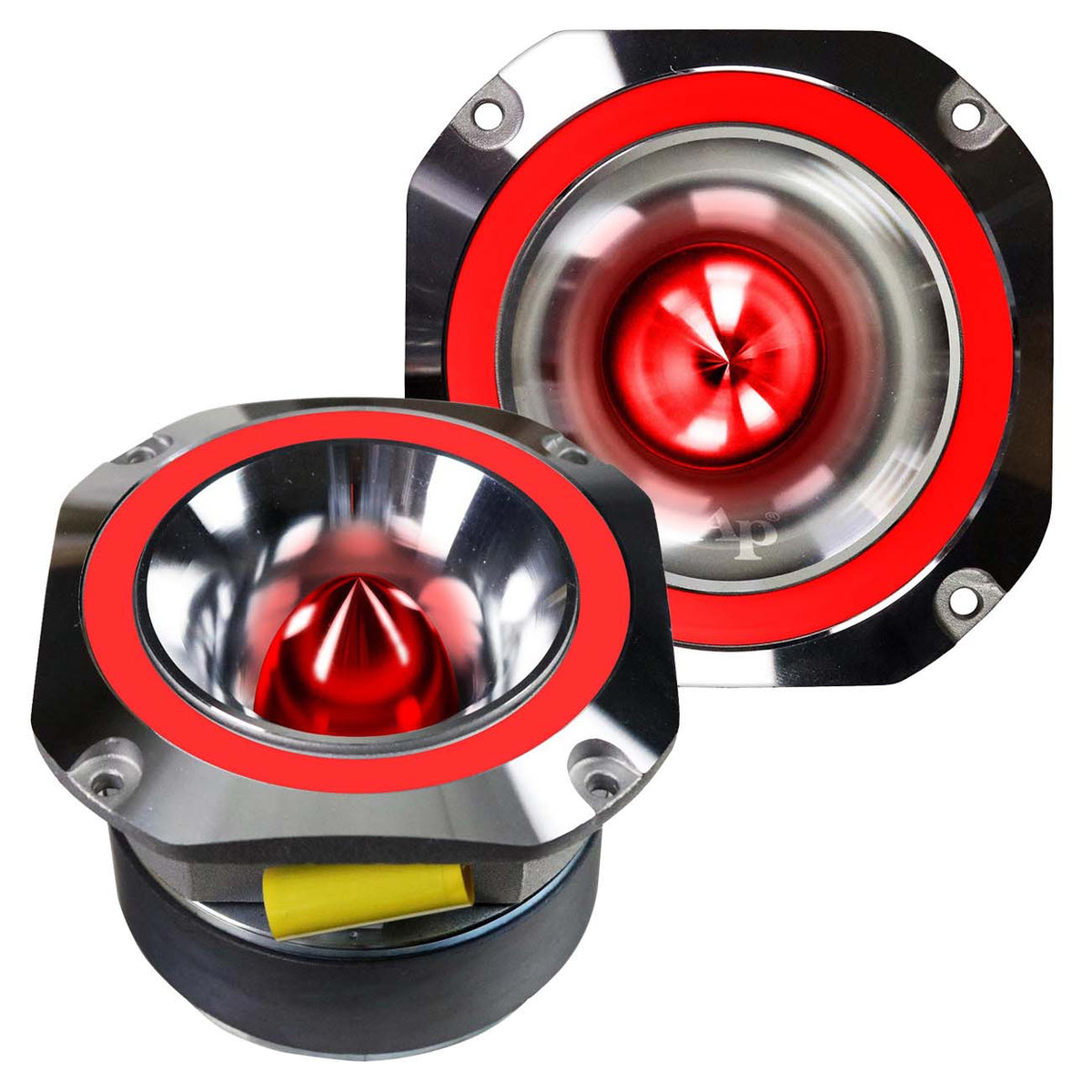Audiopipe 4" Aluminum Super Tweeter (Red), 400W Max (Sold Individually)