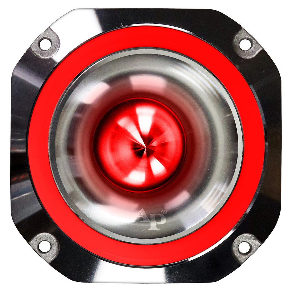 Audiopipe 4" Aluminum Super Tweeter (Red), 400W Max (Sold Individually)