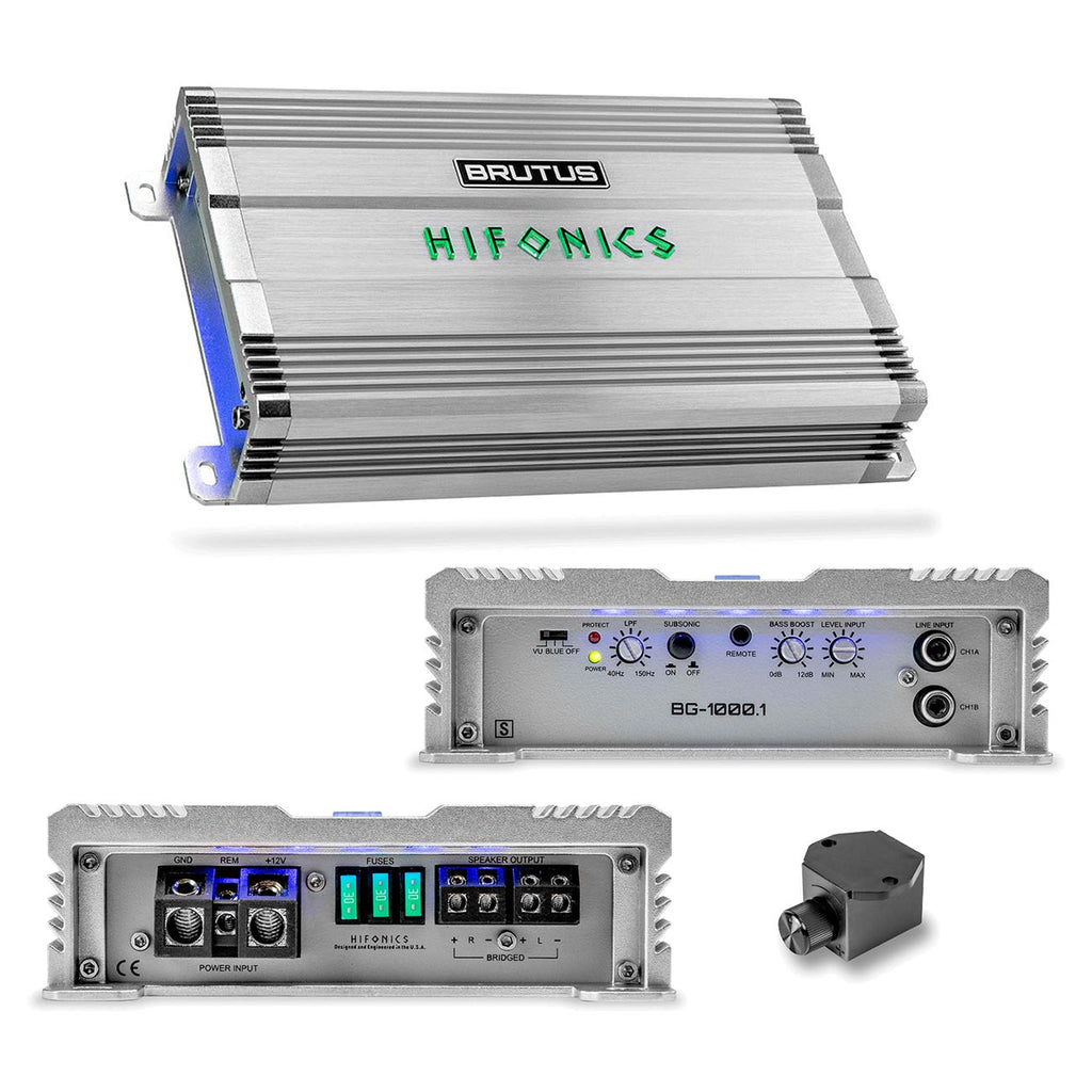 Hifonics Brutus BG Mono Block Amplifier, 1000 Watts