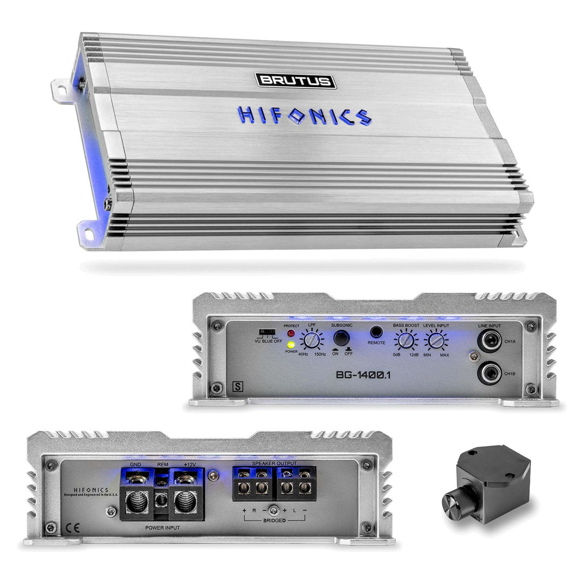 Hifonics Brutus BG Series Mono Block Amplifier, 1400 Watts