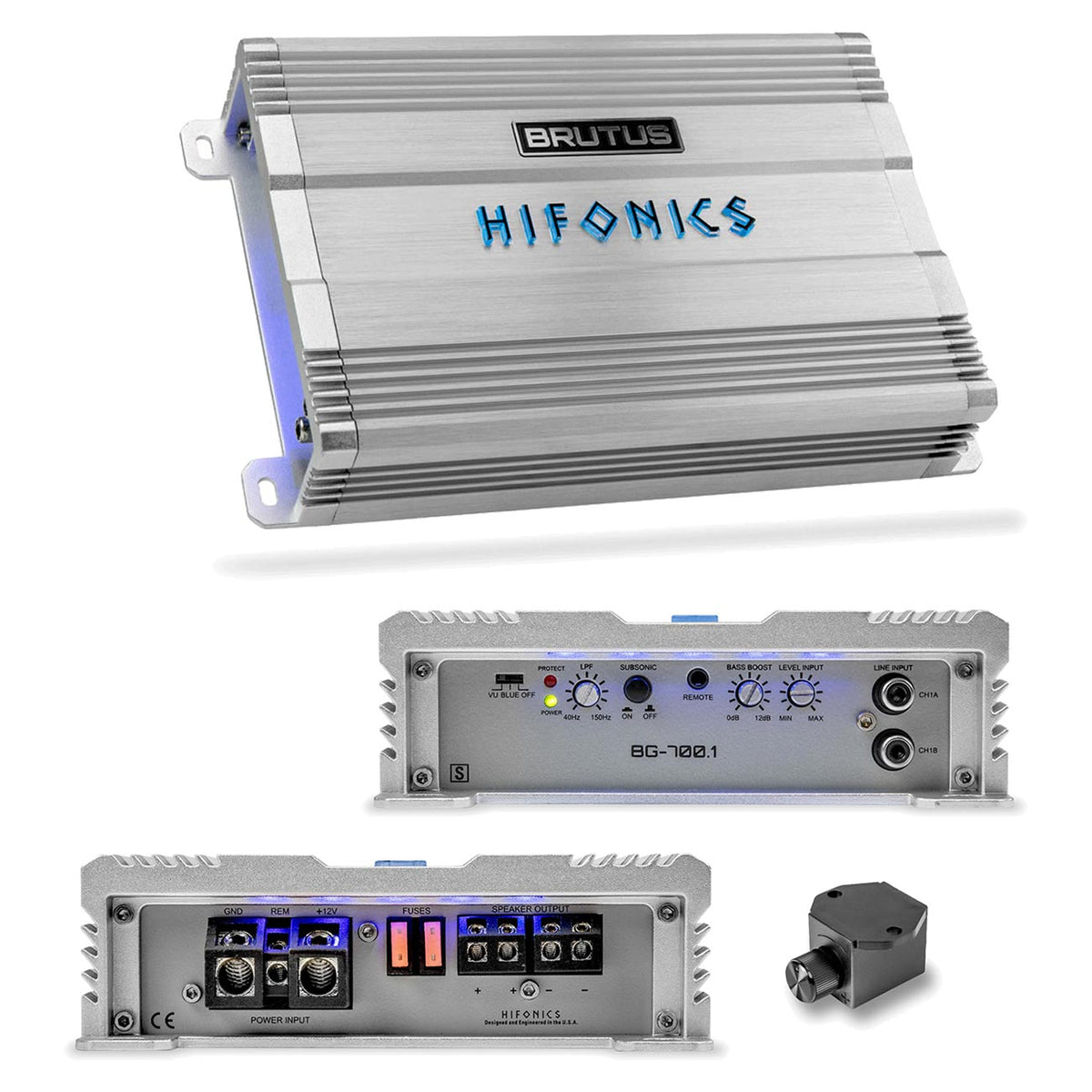Hifonics Brutus BG Series Mono Block Amplifier, 700 Watts