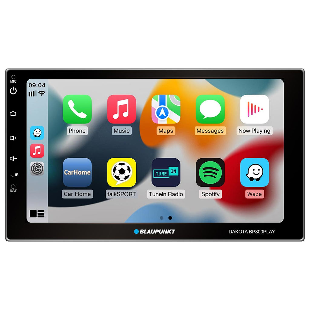 Blaupunkt 7" Double DIN MECHLESS Fixed Face Touchscreen Receiver with Mirrorlink Android Auto/Apple CarPlay, Bluetooth and Remote