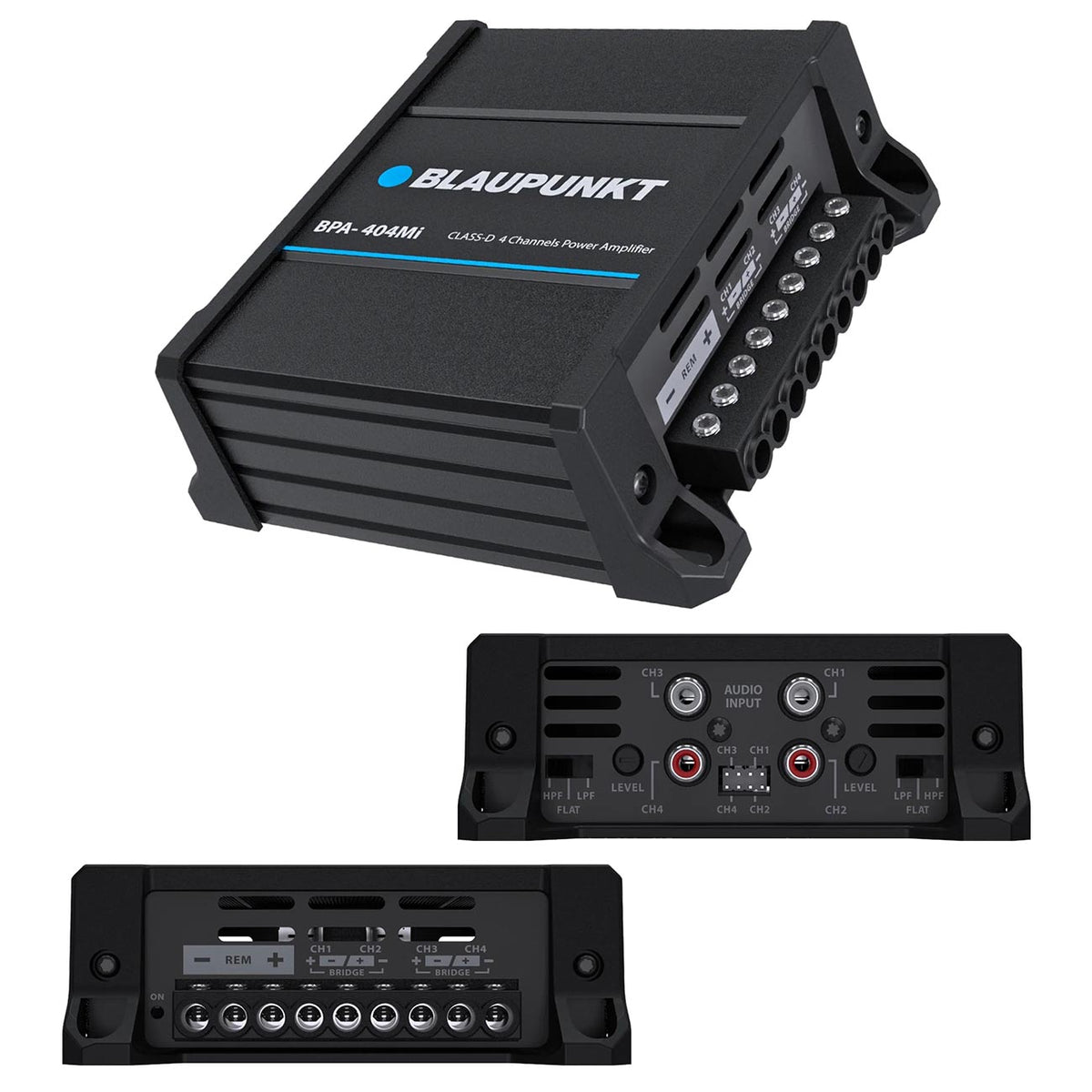 Blaupunkt Micro 4 Channel Amplifier, 420W RMS/1000W Max