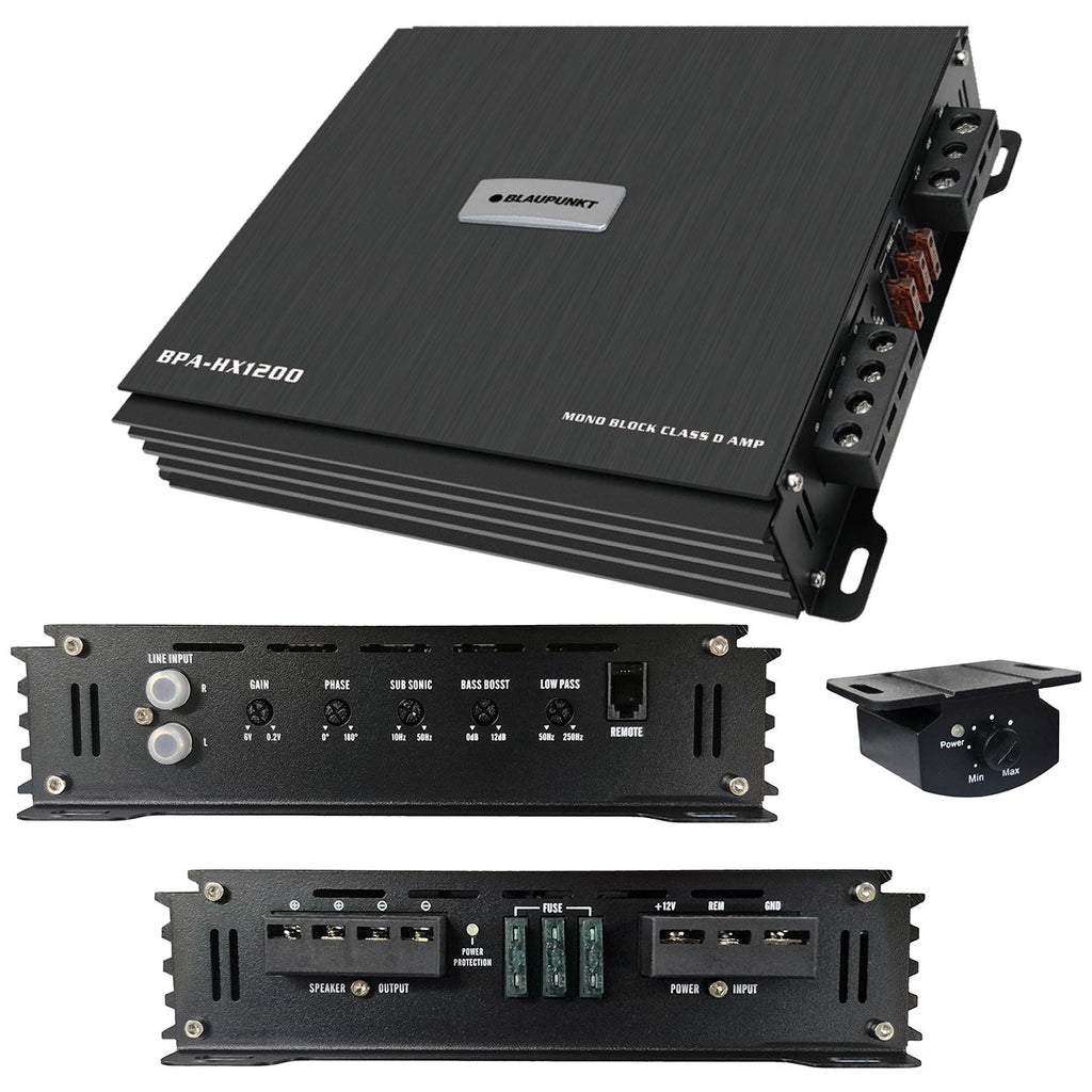 Blaupunkt HX-Series Monoblock Amplifier, 1200W RMS