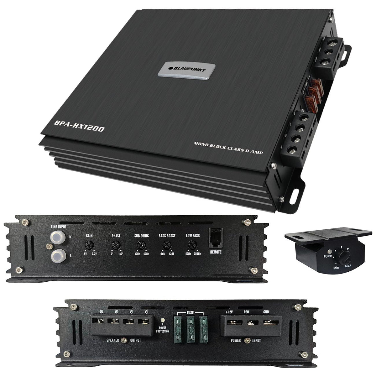 Blaupunkt HX-Series Monoblock Amplifier, 1200W RMS