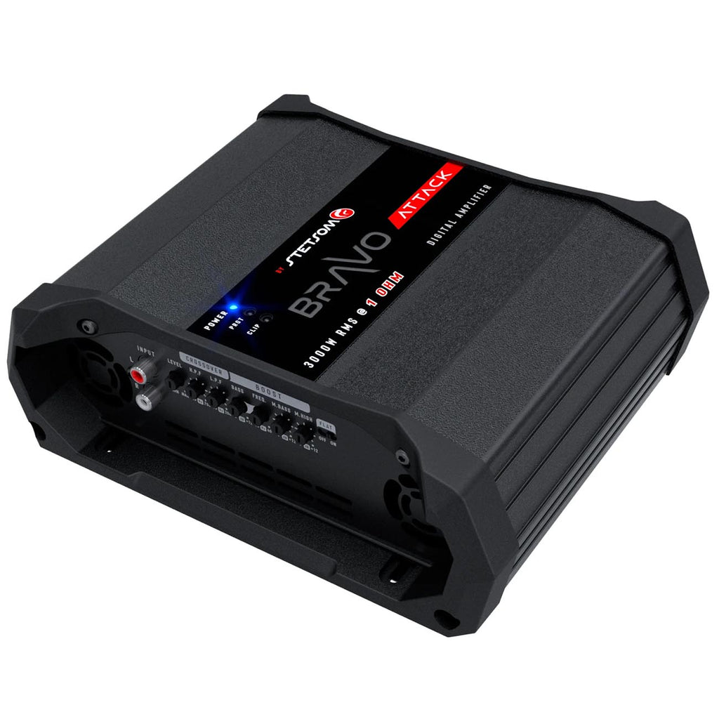 Stetsom Bravo Attack Digital Monoblock Amplifier, 3000W RMS @ 1ohm