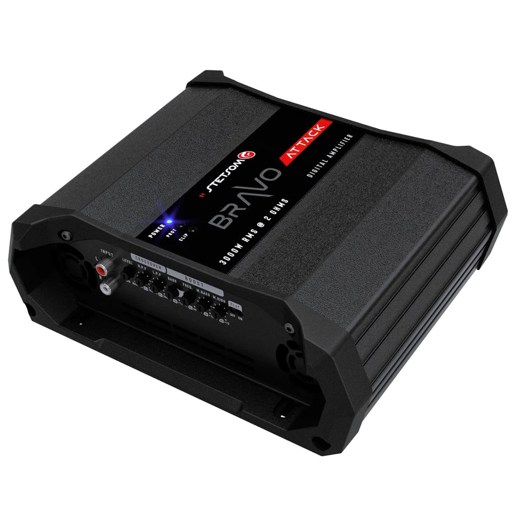 Stetsom Bravo Attack Digital Monoblock Amplifier, 3000W RMS @ 2 ohm