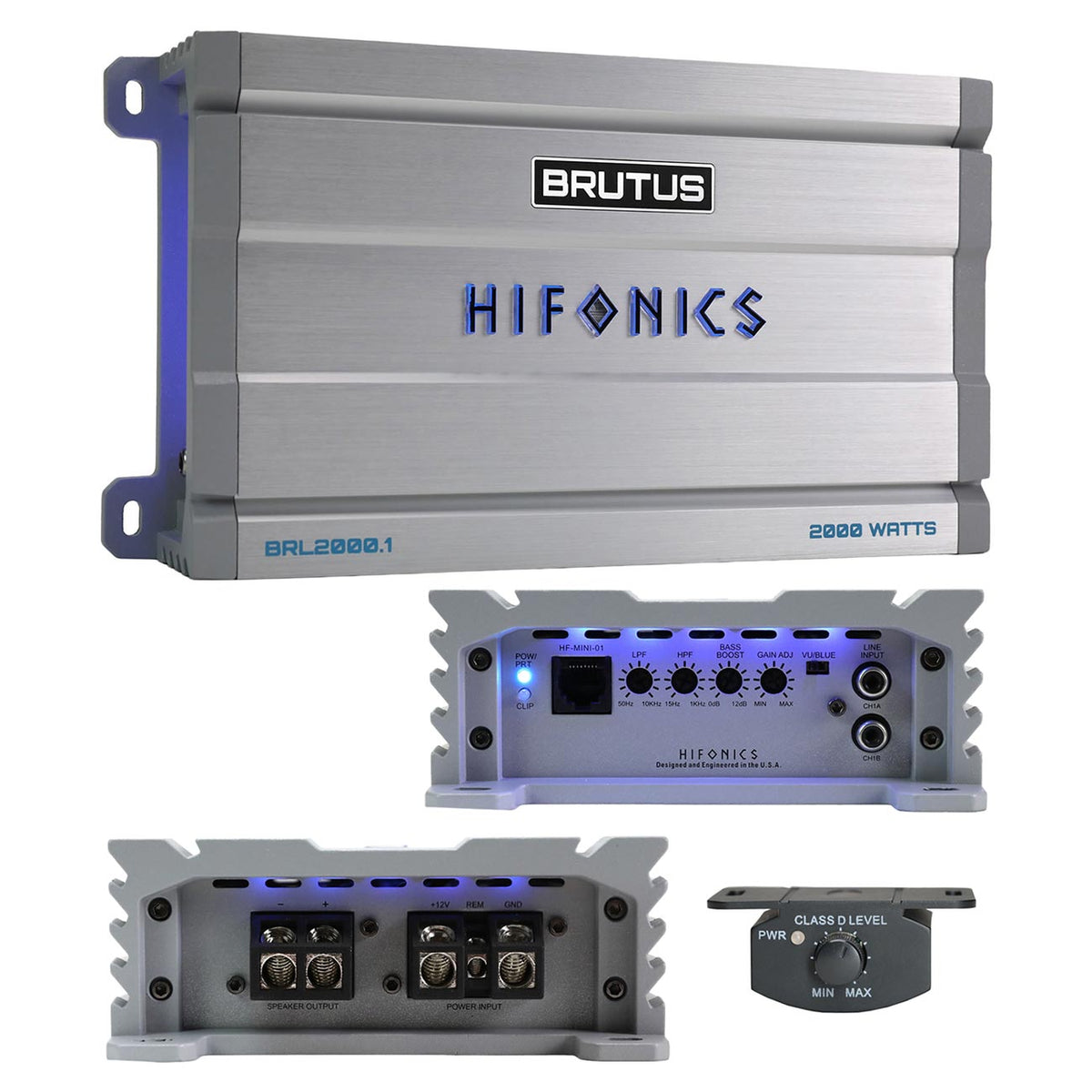 Hifonics Brutus BRL Series Mono Block Amplifier, 2000 Watts