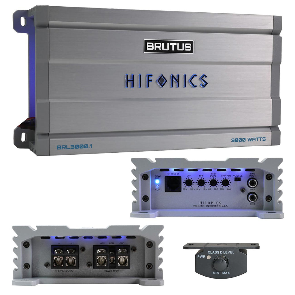 Hifonics Brutus BRL Series Mono Block Amplifier, 3000 Watts