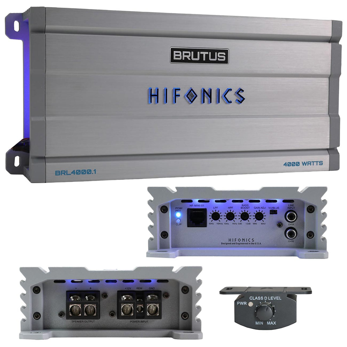 Hifonics Brutus BRL Series Mono Block Amplifier, 4000 Watts