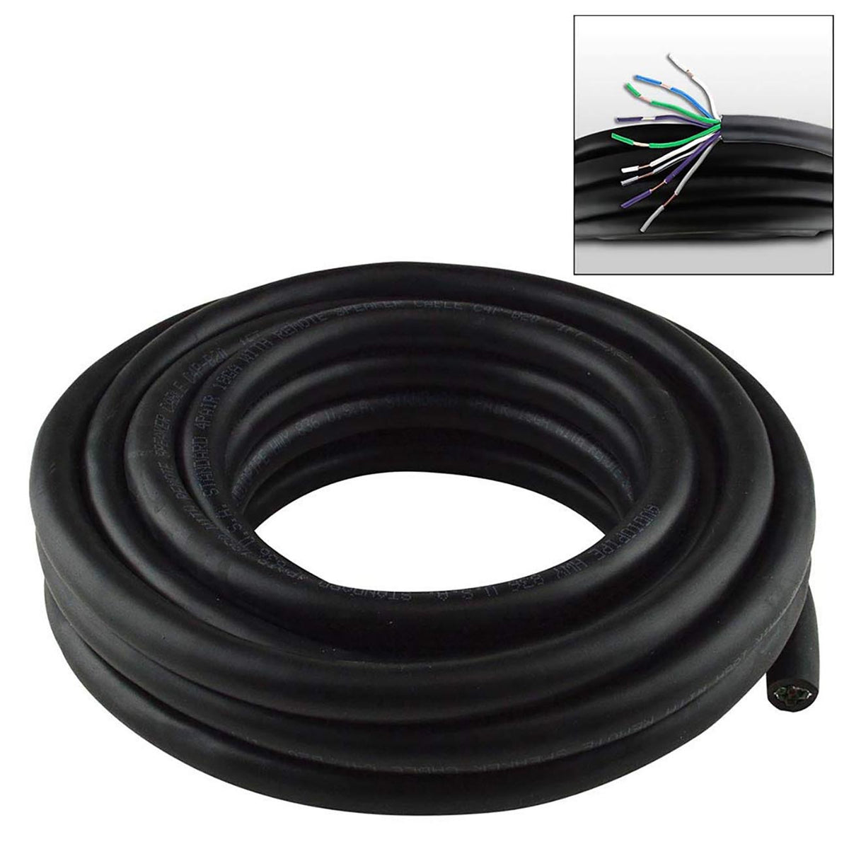 Audiopipe 20ft Speed Cable – 9 Conductor 18 gauge Speaker/Remote Wire