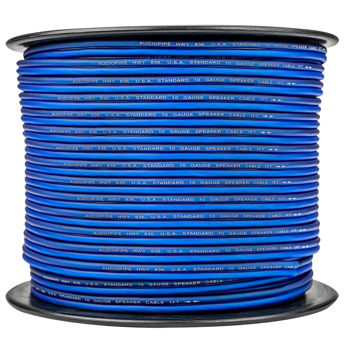 Audiopipe CCA Speaker Wire 10 Gauge 300 Foot Roll – BLUE/SILVER