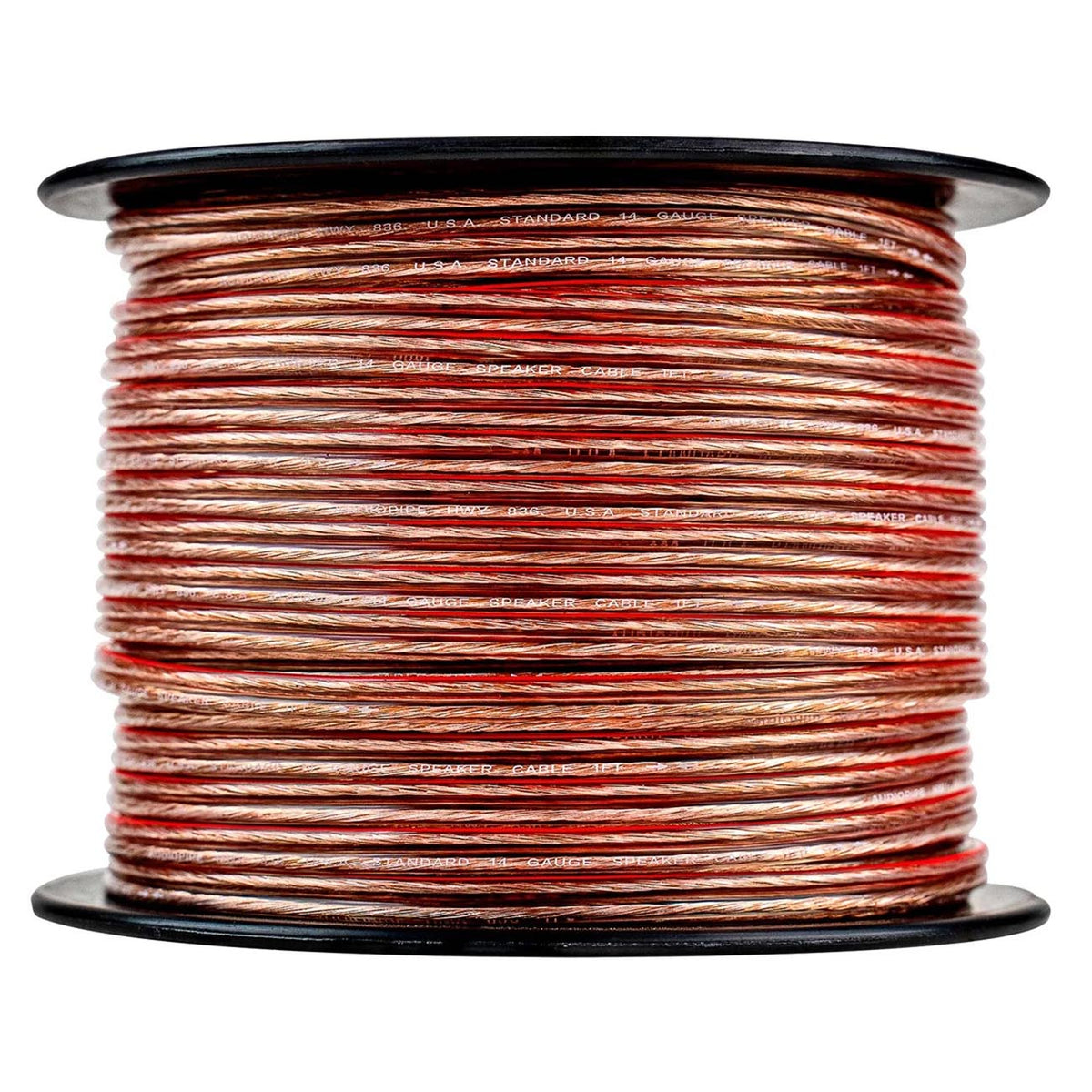 Audiopipe CCA Speaker Wire 10 Gauge 300 Foot Roll – Clear PVC