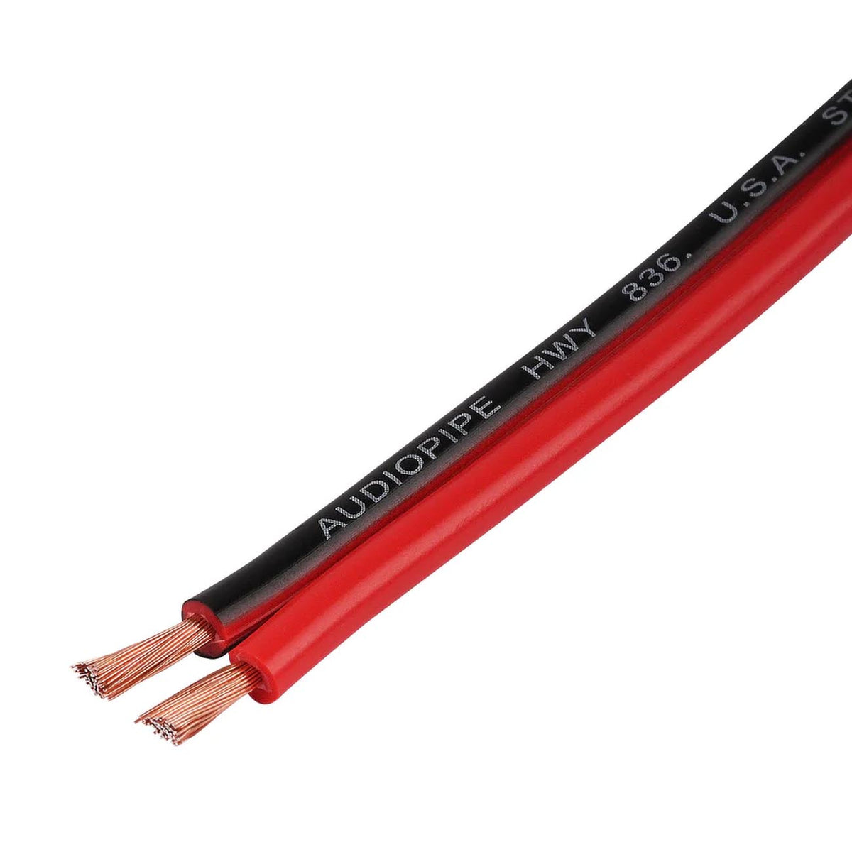 Audiopipe CCA Speaker Wire 14 Gauge 500 Foot Roll – Red/Black